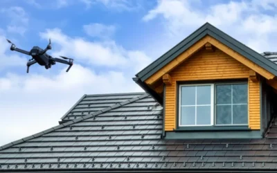 drone-over-a-metal-roof